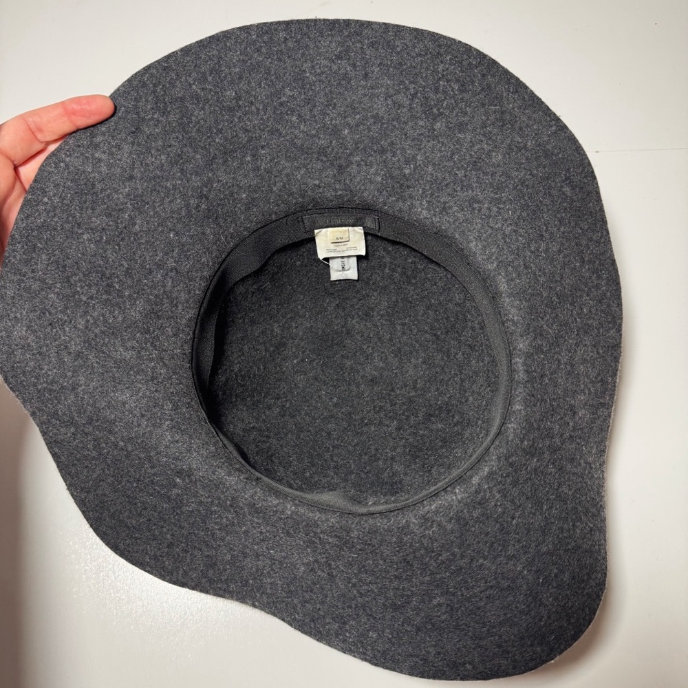 J. Crew Floppy Felt Wool Hat Gray - Picture 4 of 6